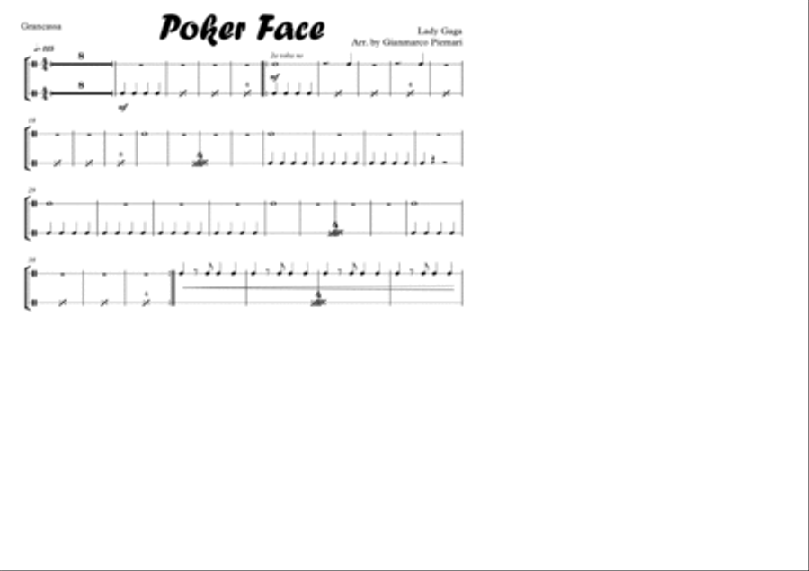 Poker Face Large Ensemble scores gallery preview page 2