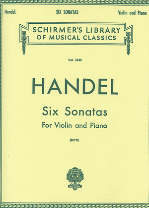 Book cover for Six Sonatas - Piano / Violin