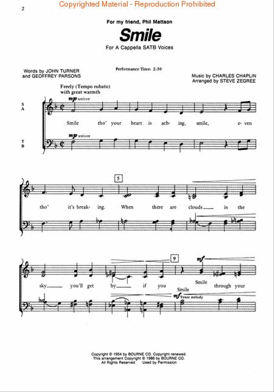 Smile 4-Part scores gallery preview page 2