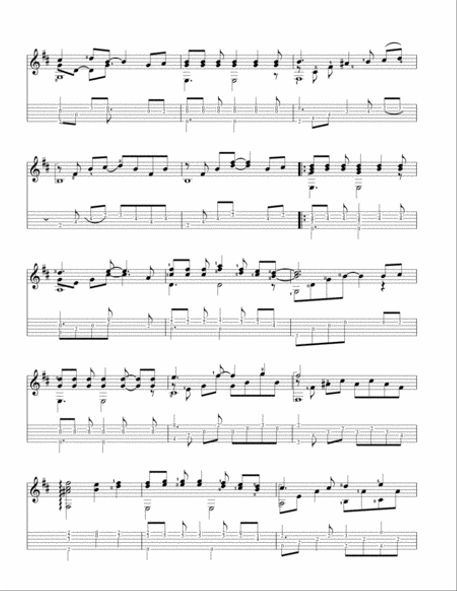 Winter sonanal(An beautiful song for guitar) Small Ensemble scores gallery preview page 2