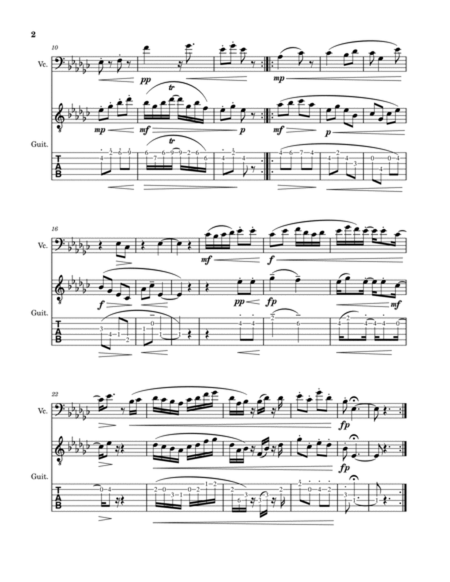 Sonata para Guitarra y Cello(Tercer Movimiento)-Beautiful things Op.2 No.17