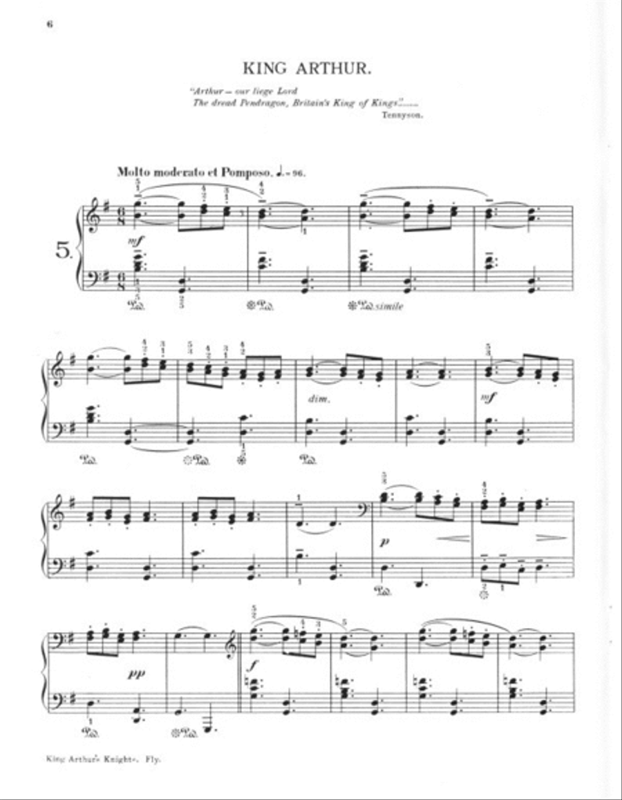 King Arthur's Knights King Arthur's Knights Piano Solo scores gallery preview page 3