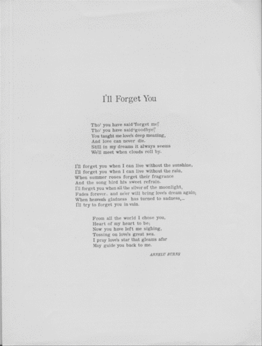 I'll Forget You. Song Voice scores gallery preview page 2
