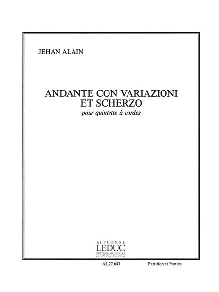 Andante Con Variazioni Et Scherzo (quintet-piano)