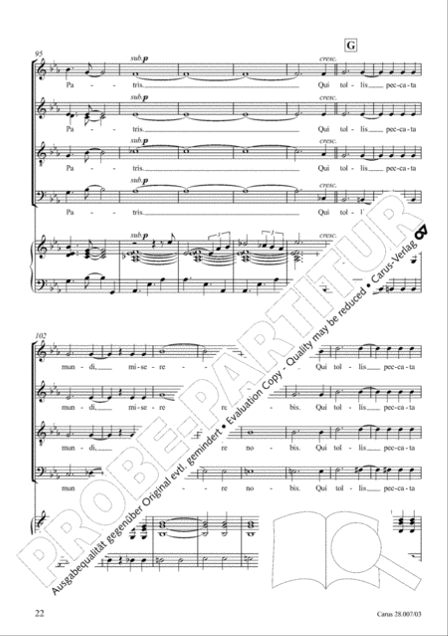 Missa latina 4-Part scores gallery preview page 23