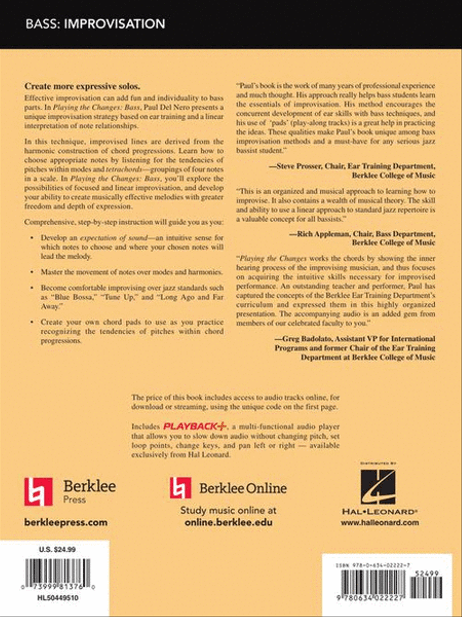 Playing the Changes: Bass Bass Guitar scores gallery preview page 16