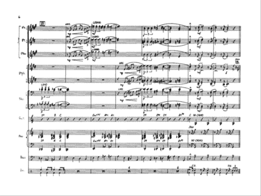 April in Paris: Score Jazz Ensemble scores gallery preview page 6