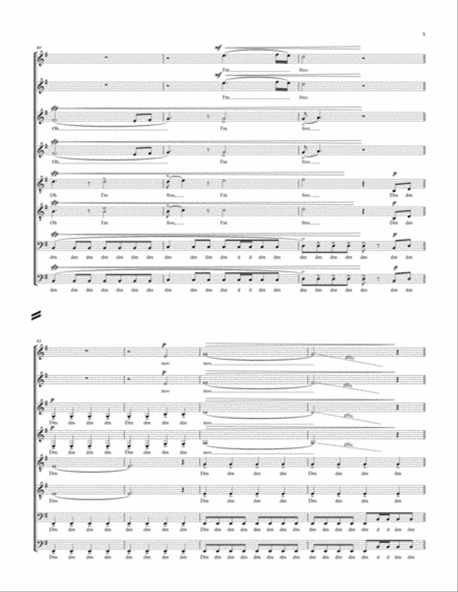 Zero Gravity 4-Part scores gallery preview page 5