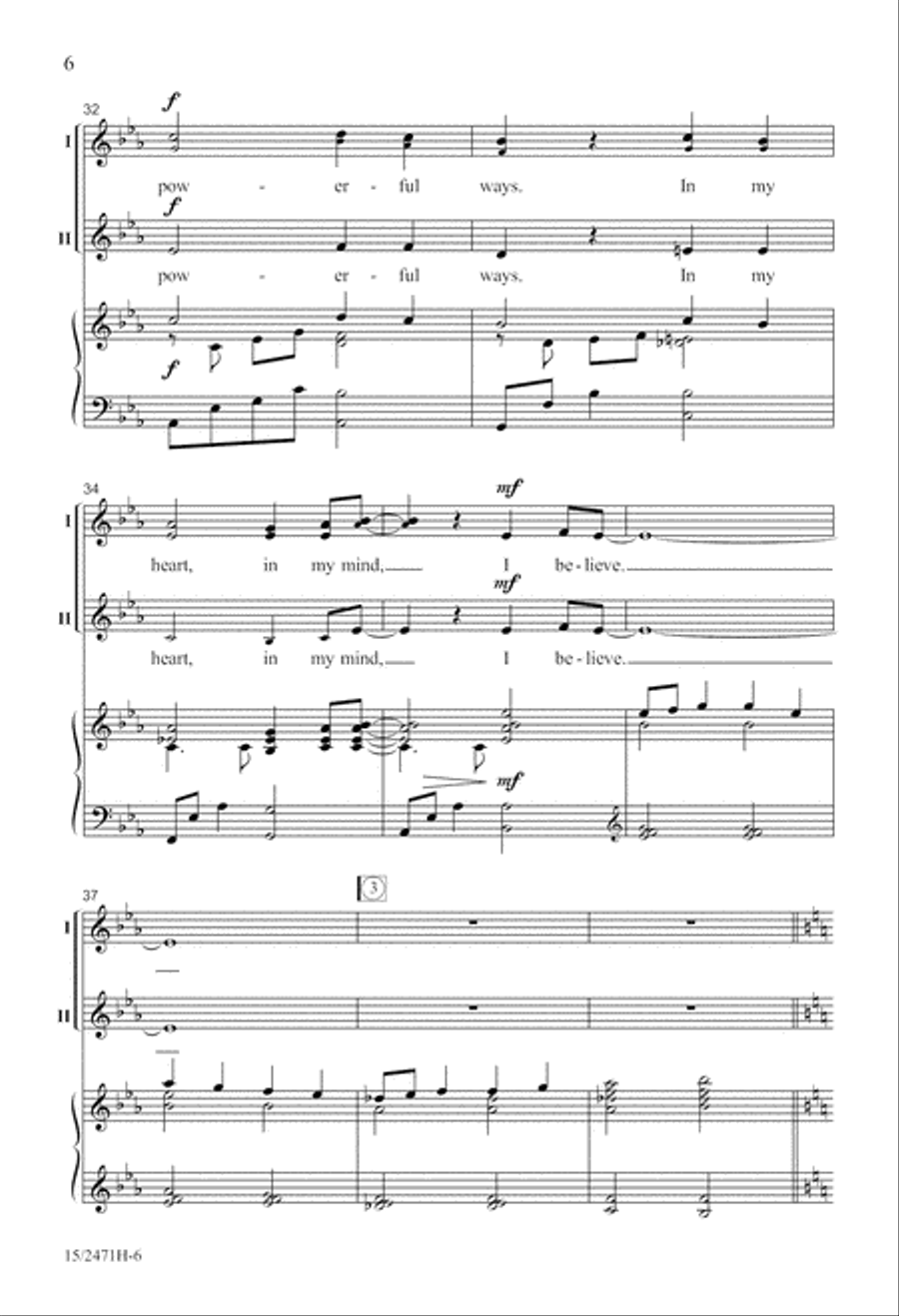 I Believe SSA scores gallery preview page 7