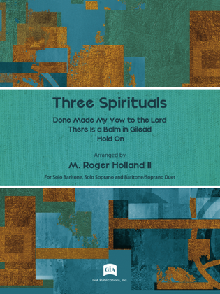 Book cover for Three Spirituals