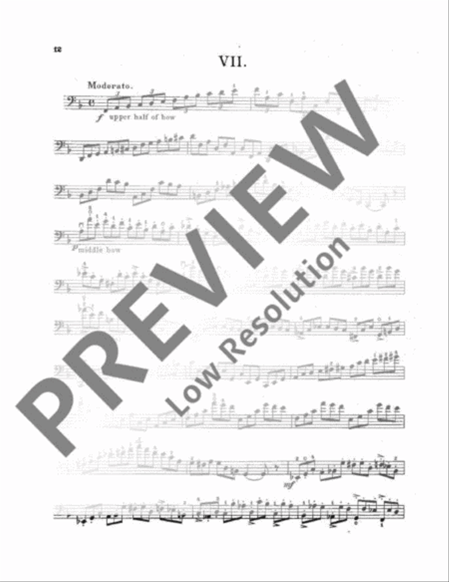 Technology of Violoncello Playing Cello scores gallery preview page 13
