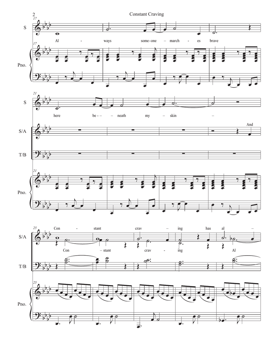 Constant Craving 4-Part scores gallery preview page 2