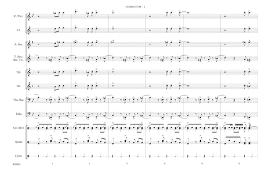 Mustang Sally: Score Mustang Sally: Score Marching Band scores gallery preview page 2