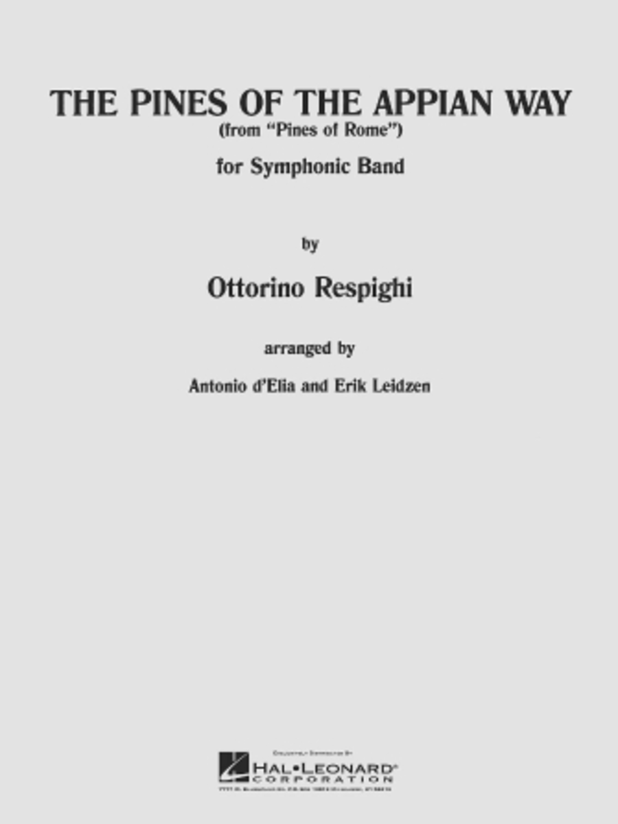 Pines Of The Appian Way Full Score