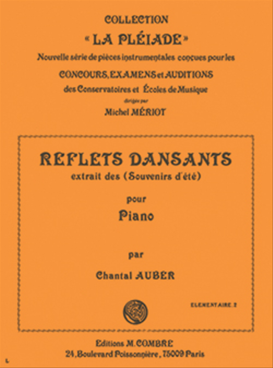 Souvenirs d'ete: Reflets dansants Piano Solo scores gallery preview page 1