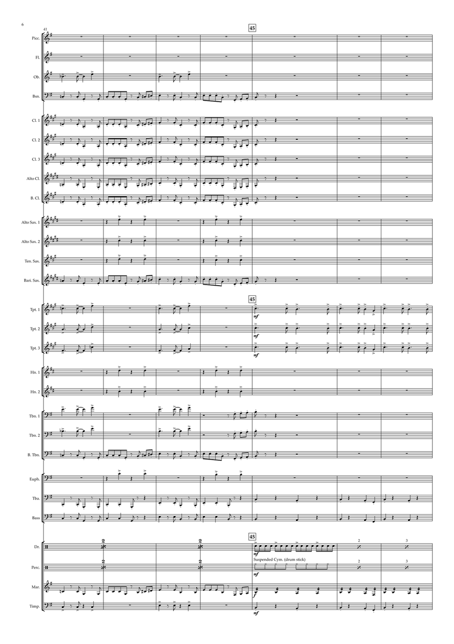 Rich Man's Frug Concert Band scores gallery preview page 6