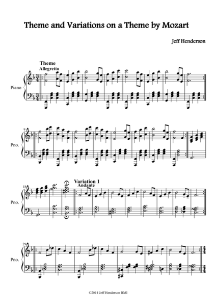 Theme and Variations on a Theme by Mozart image number null
