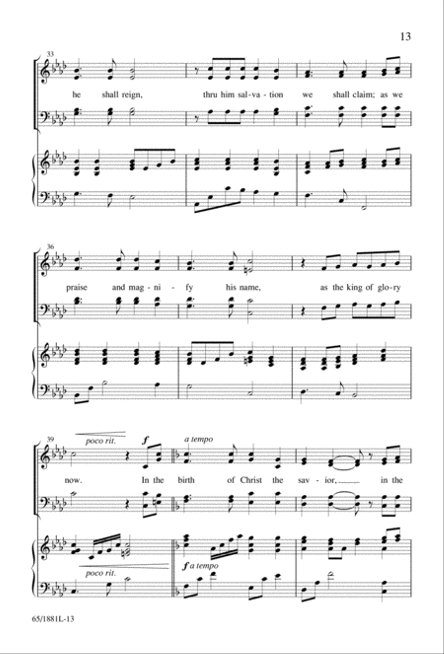 A Very Special Night A Very Special Night Unison Choir scores gallery preview page 15
