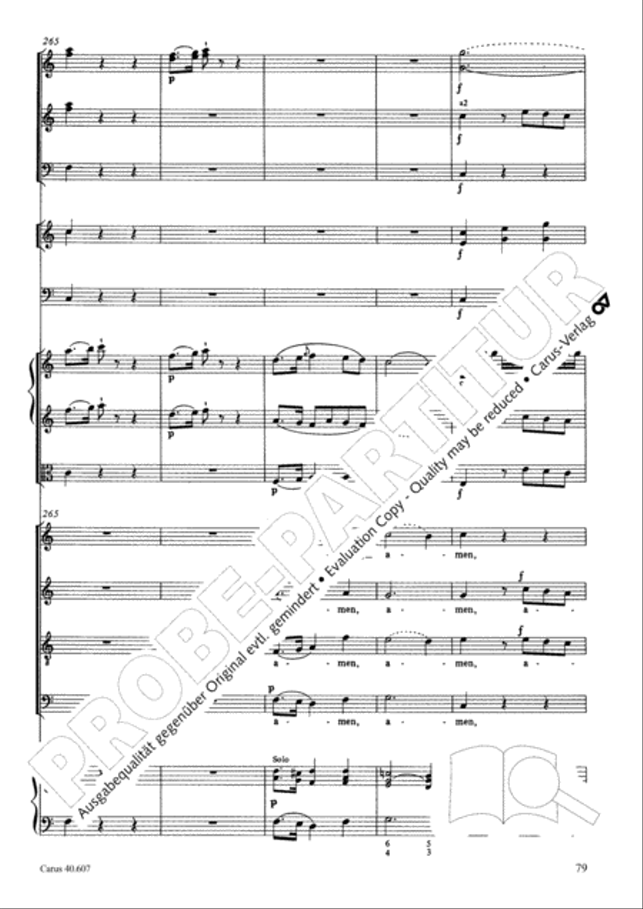 Mass in time of war (Missa in tempore belli) 4-Part scores gallery preview page 89