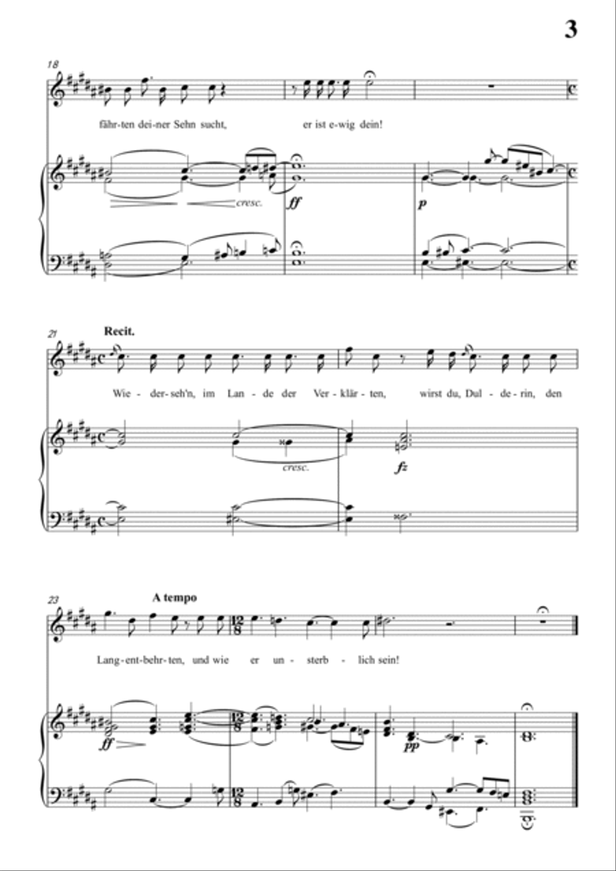 Schubert-Trost An Elisa in B for Vocal and Piano Voice scores gallery preview page 4