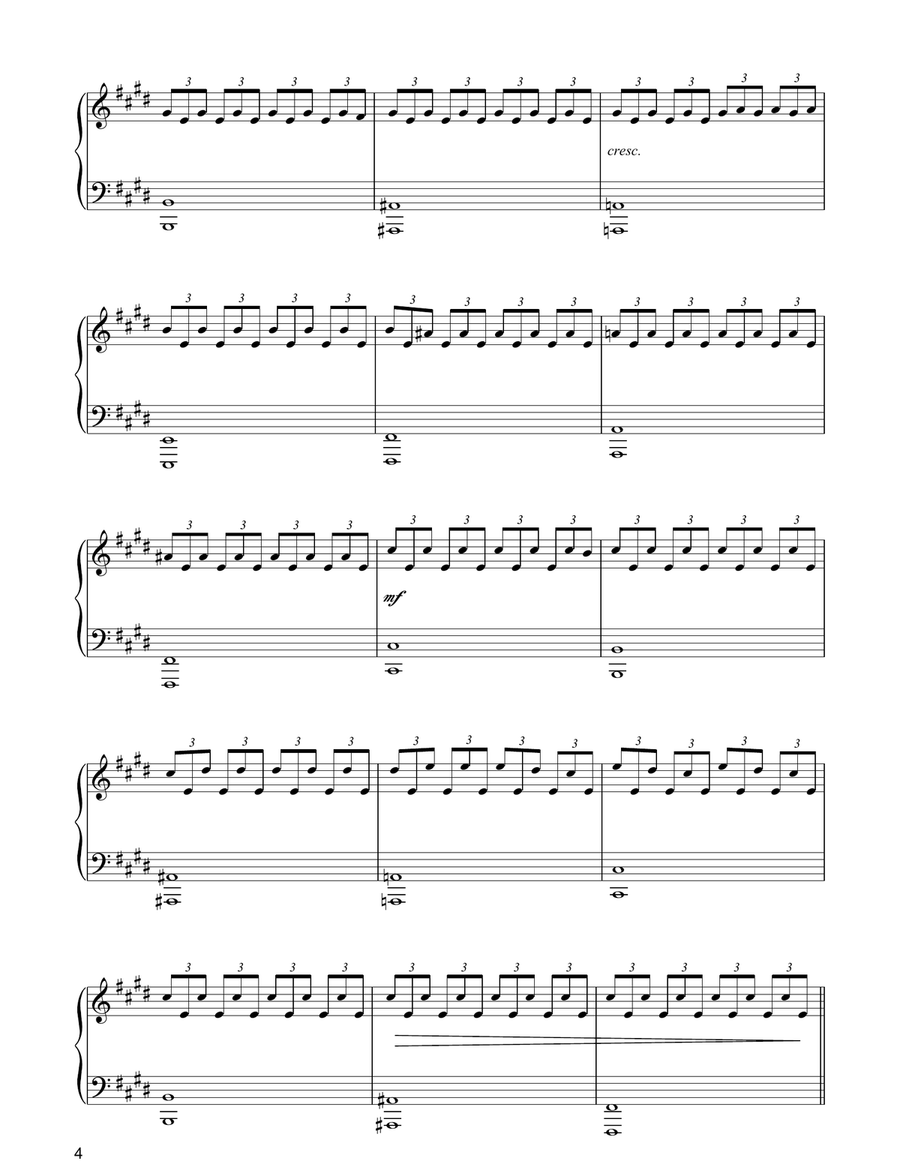Fly Piano Solo scores gallery preview page 4