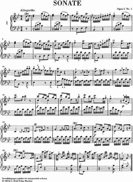 Piano Sonatas – Volume I, Op. 5