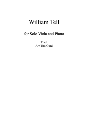 Book cover for William Tell. For Solo Viola and Piano.