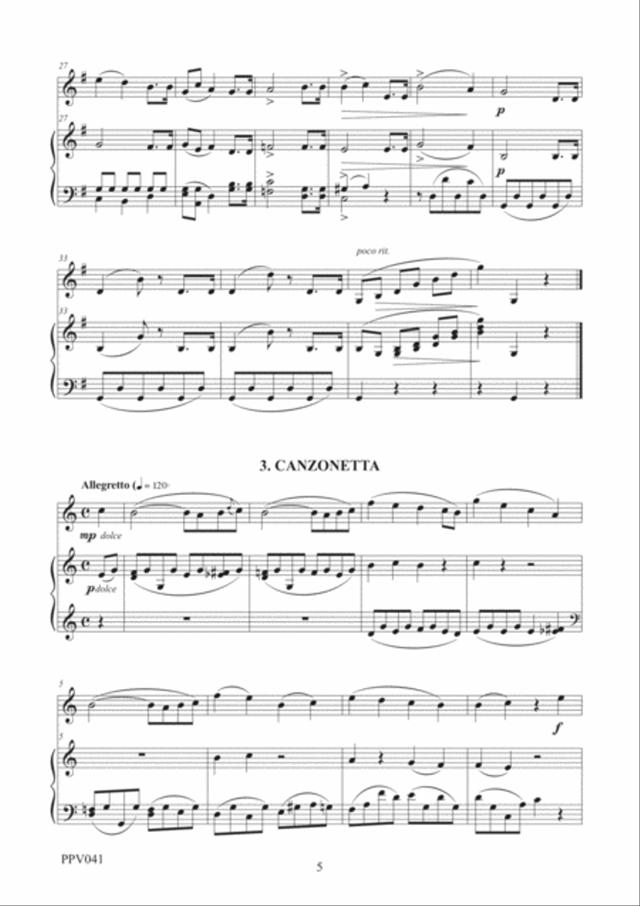 CECILE CHAMINADE: SIX PIECES FOR VIOLIN & PIANO CECILE CHAMINADE: SIX PIECES FOR VIOLIN & PIANO Violin Solo scores gallery preview page 5