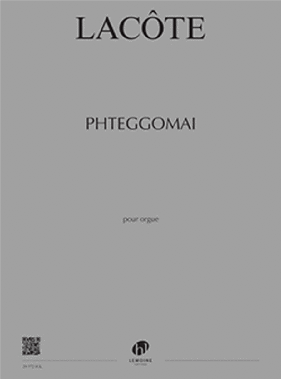 Phteggomai