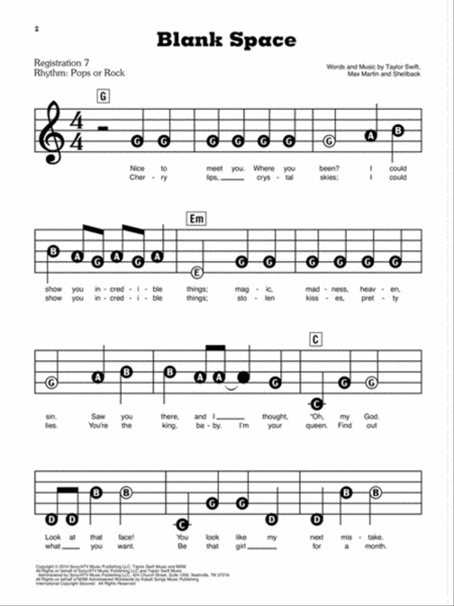 21 Top Hits 21 Top Hits Electronic Keyboard scores gallery preview page 3