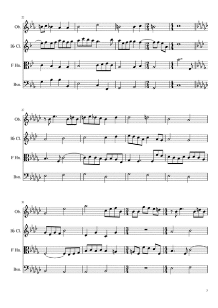 Hofim Israeli folksong for woodwind quartet image number null