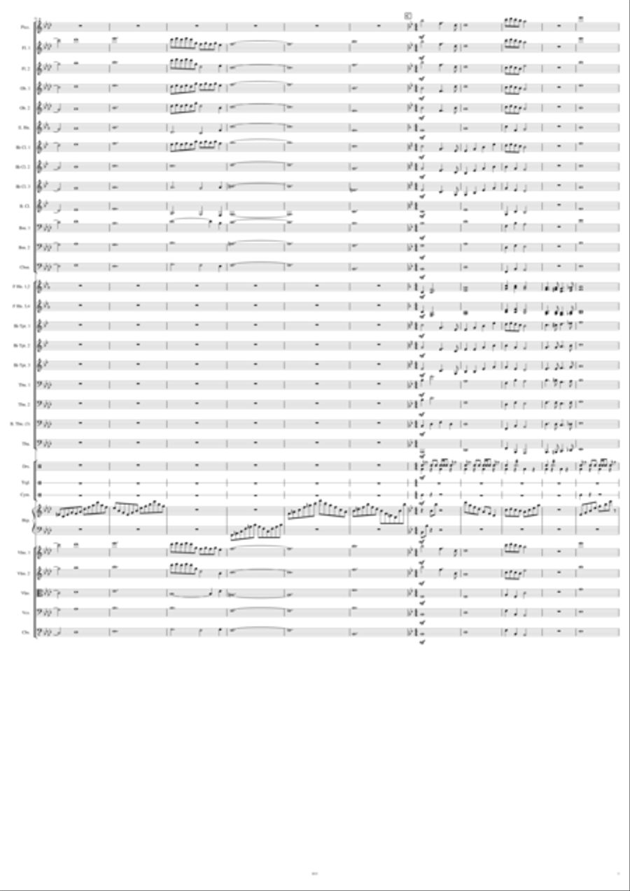 Calling of the Wolf Full Orchestra scores gallery preview page 5