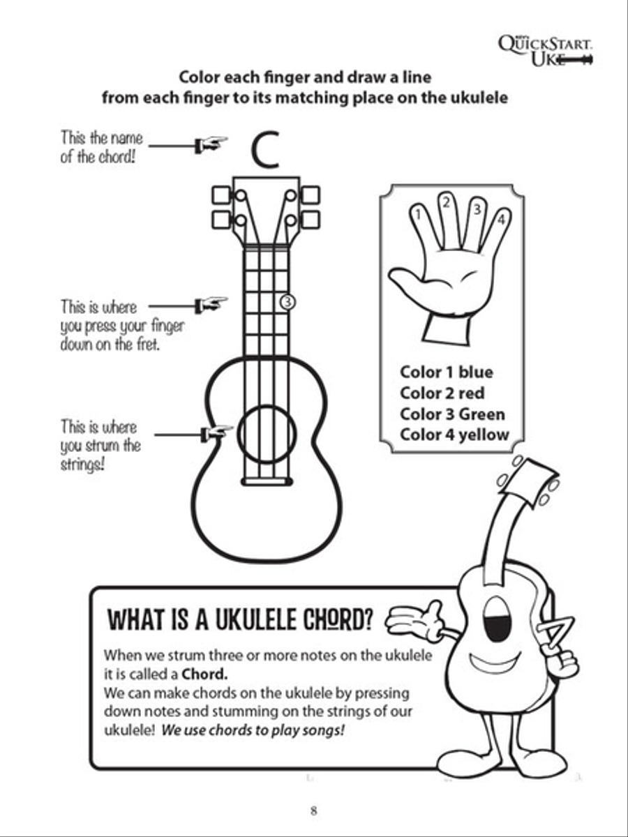 Kid's Uke – Ukulele Activity Fun Book Ukulele scores gallery preview page 4