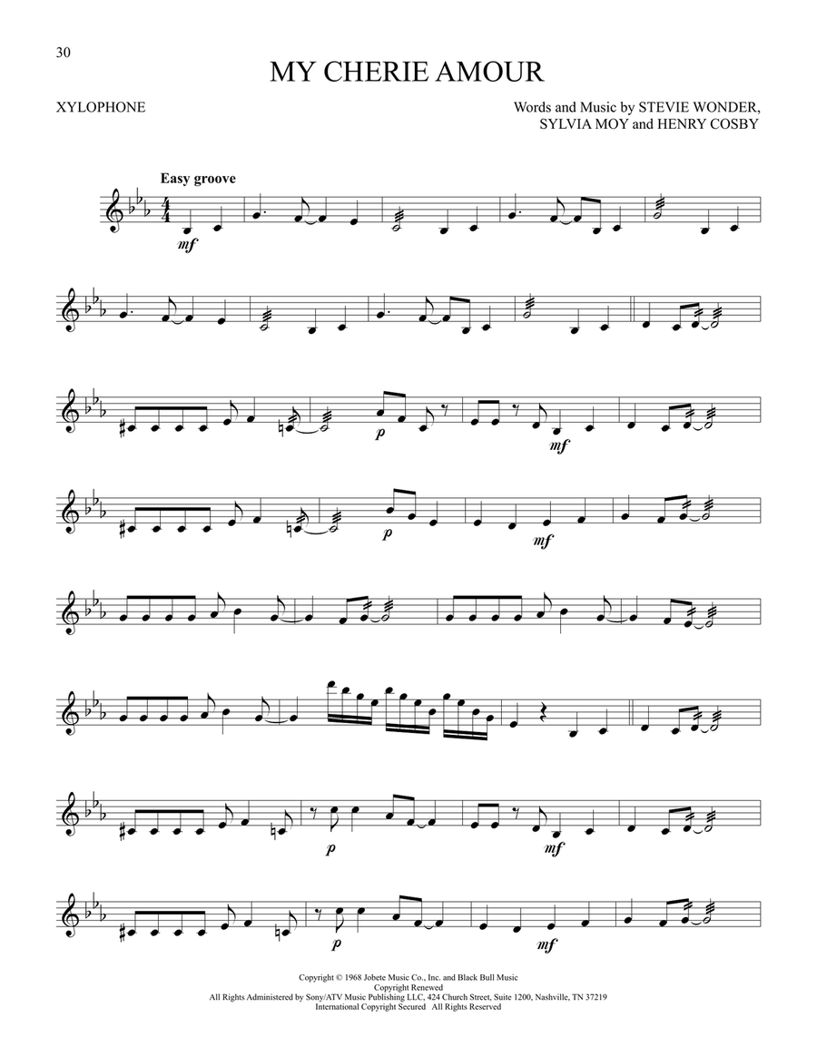 My Cherie Amour My Cherie Amour Percussion scores gallery preview page 1
