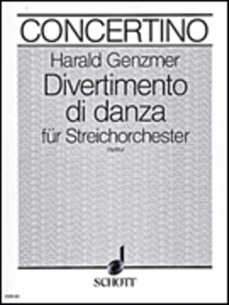 Divertimento Di Danza Score