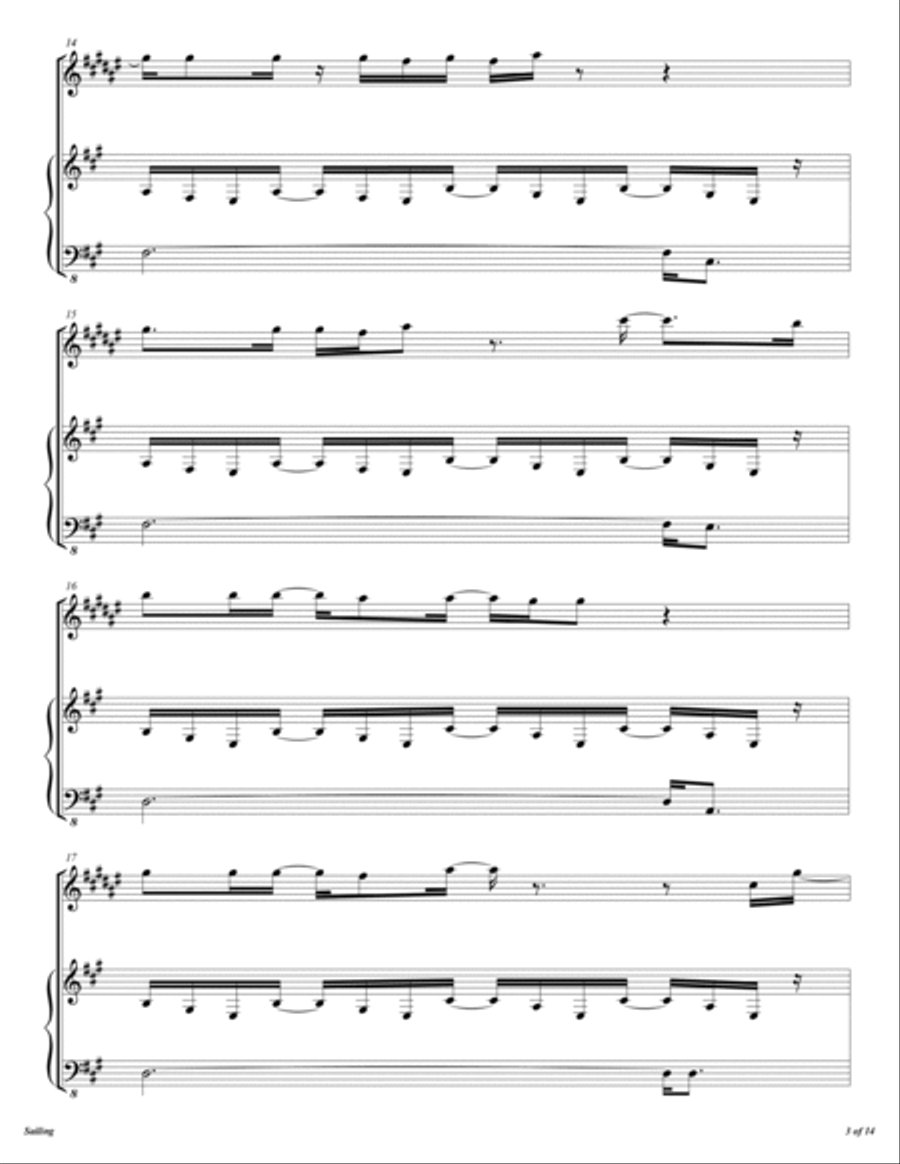 Sailing Alto Saxophone scores gallery preview page 4