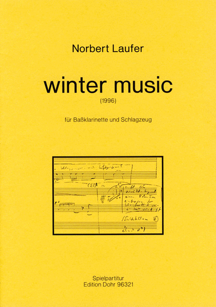 winter music für Bassklarinette und Schlagzeug (1996)
