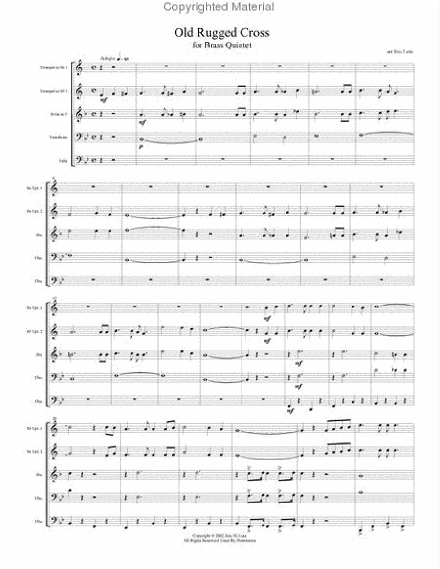 2 Hymns Brass Quintet scores gallery preview page 2