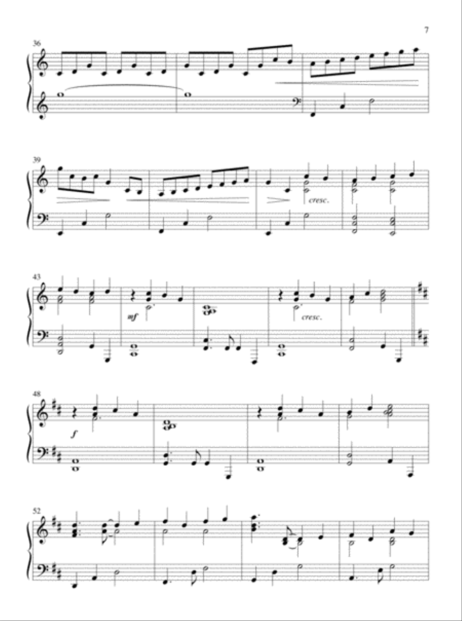 Let All Things Their Creator Bless! Piano Solo scores gallery preview page 4