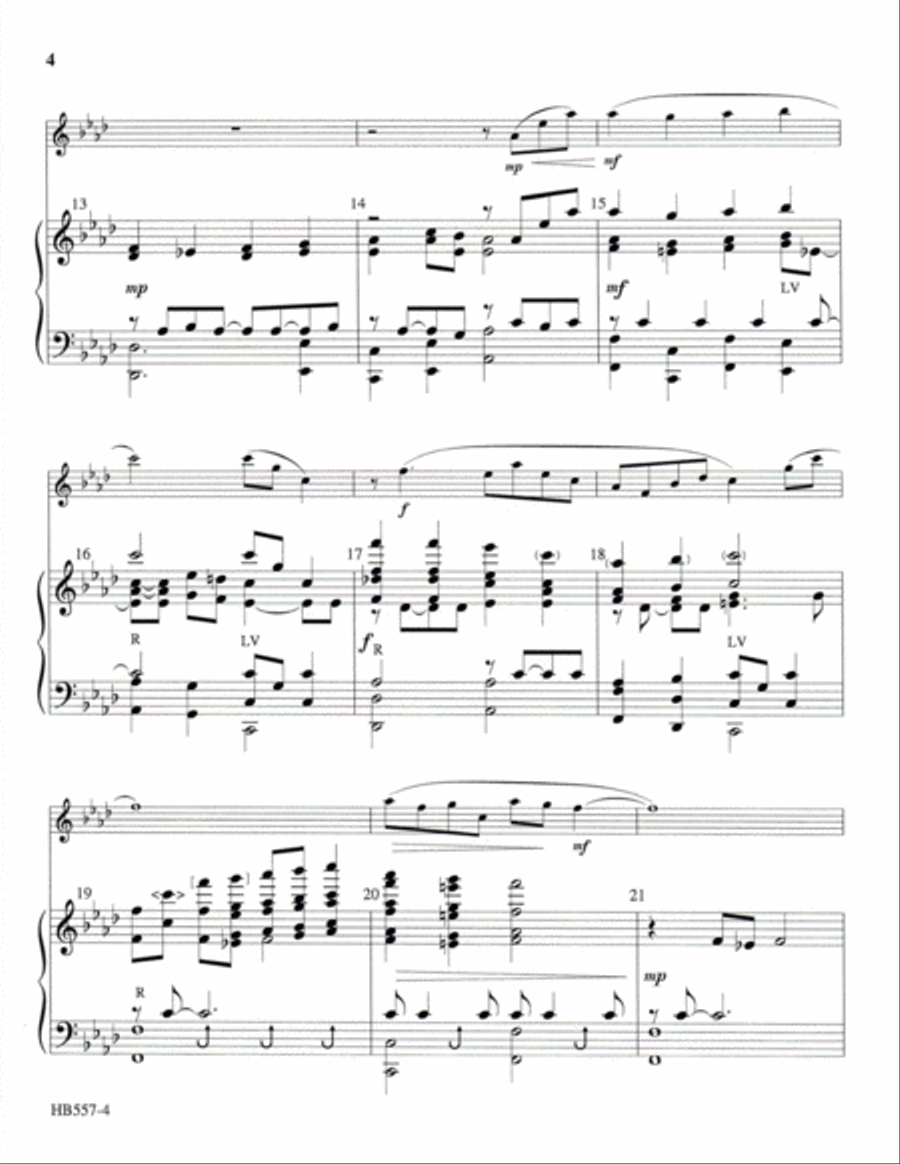 Jesus, Lover of My Soul - Lamb 5-Octaves scores gallery preview page 4