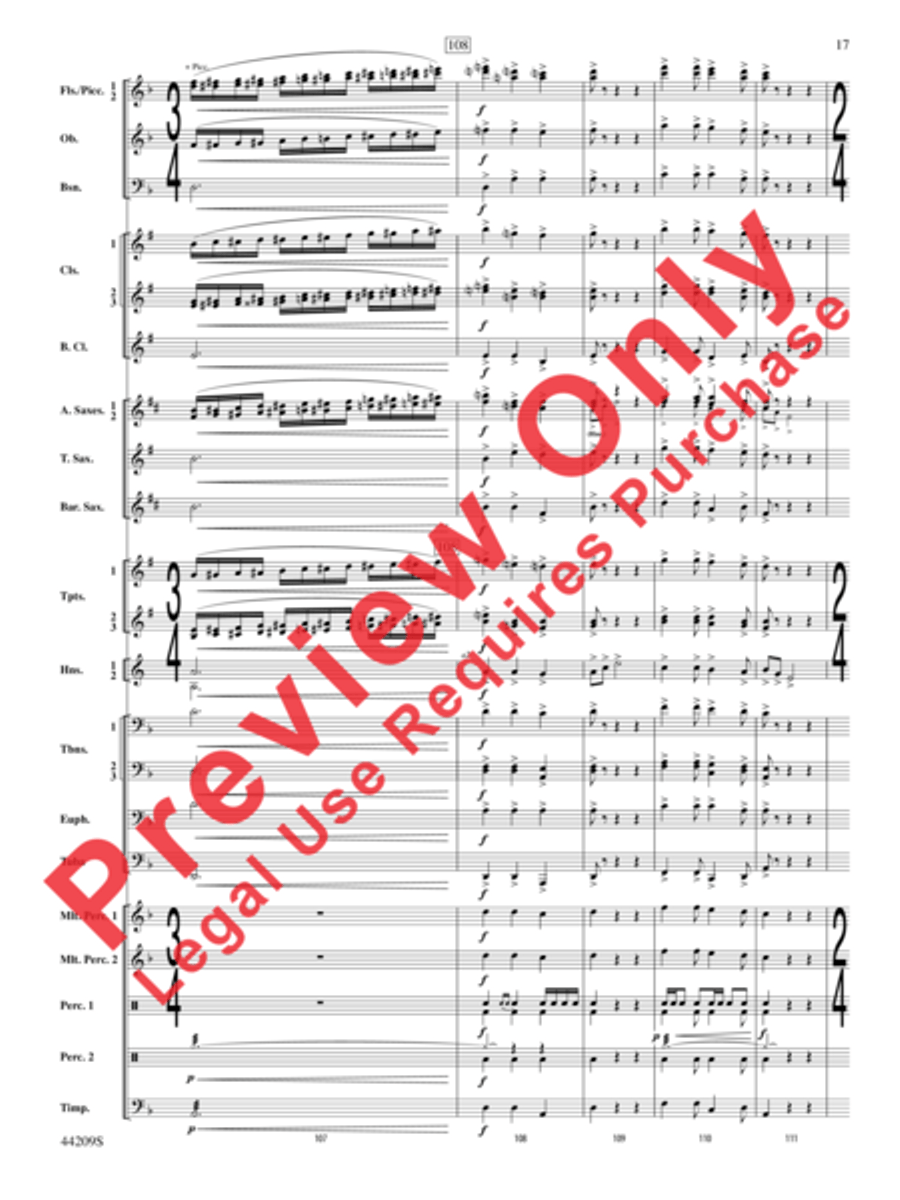 Gaudete Concert Band scores gallery preview page 18