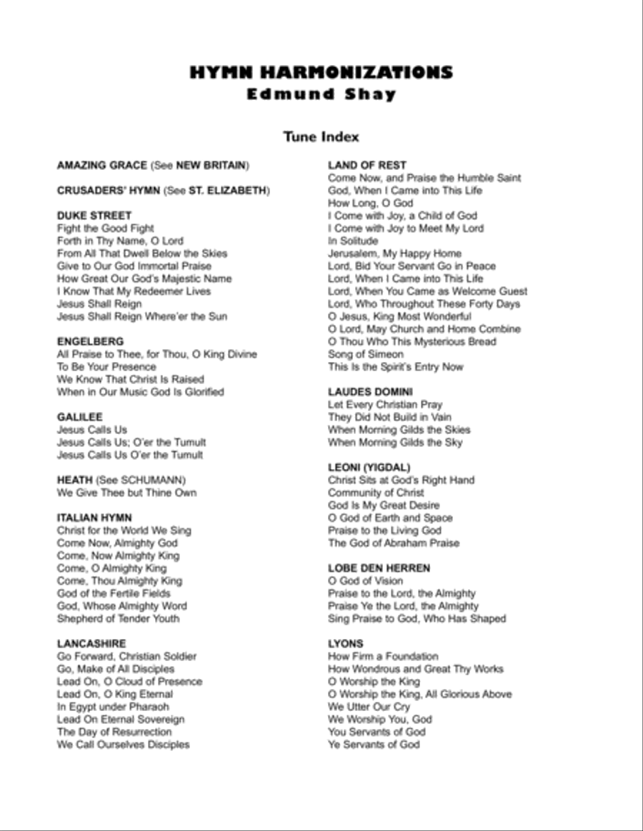 Hymn Harmonizations, Set 5 Organ scores gallery preview page 2