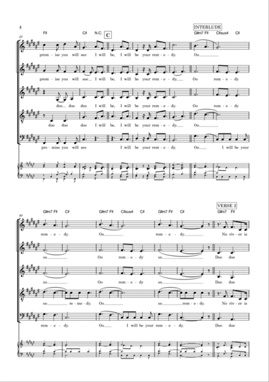Remedy A Cappella scores gallery preview page 4