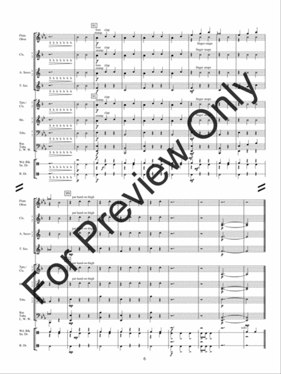 Halloween Waltz In Five (Score) Concert Band scores gallery preview page 9
