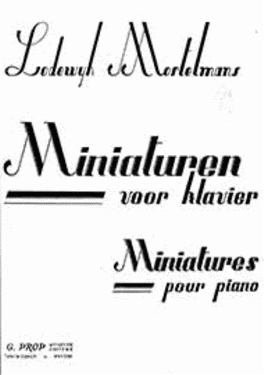 Piano Miniatures - 1 Piano Solo scores gallery preview page 1