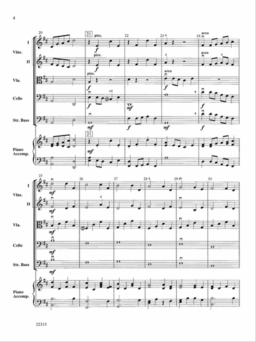 String Celebration: Score String Orchestra scores gallery preview page 4