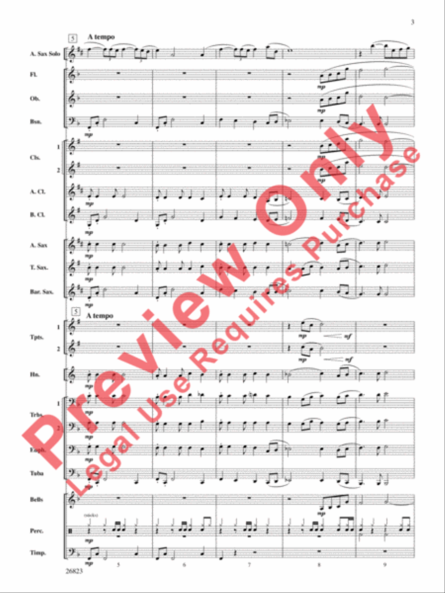 Bella Beach Concert Band scores gallery preview page 4