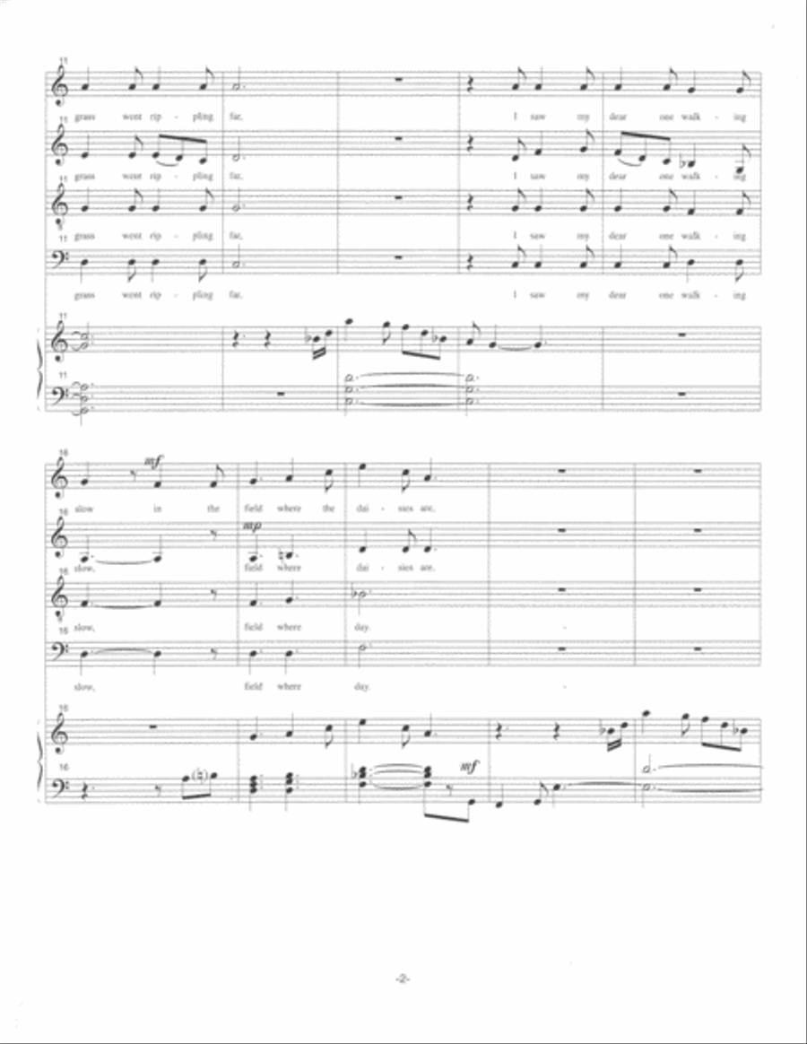 The Daisies 4-Part scores gallery preview page 3