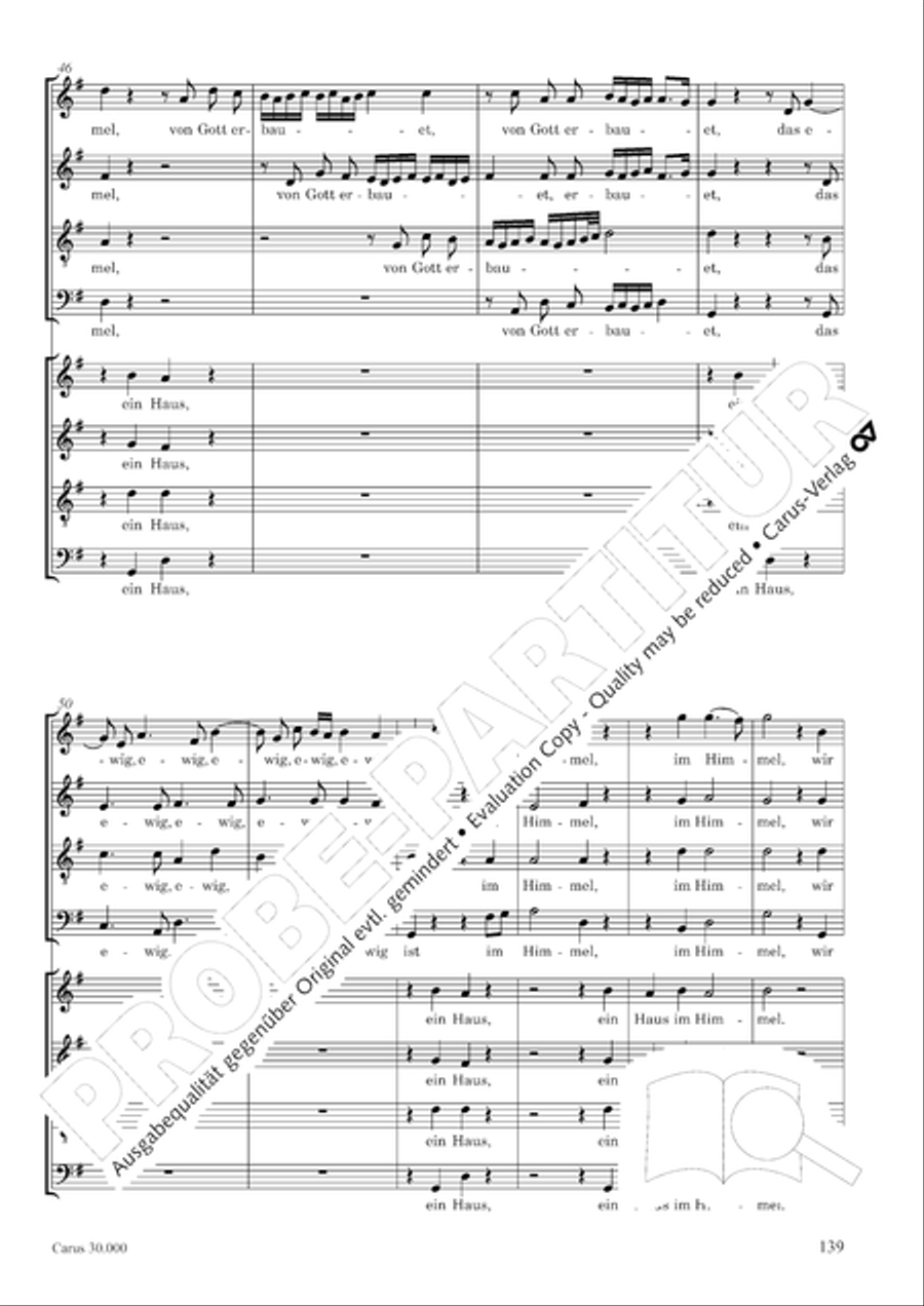 J.L. Bach: The complete motets Choir scores gallery preview page 146
