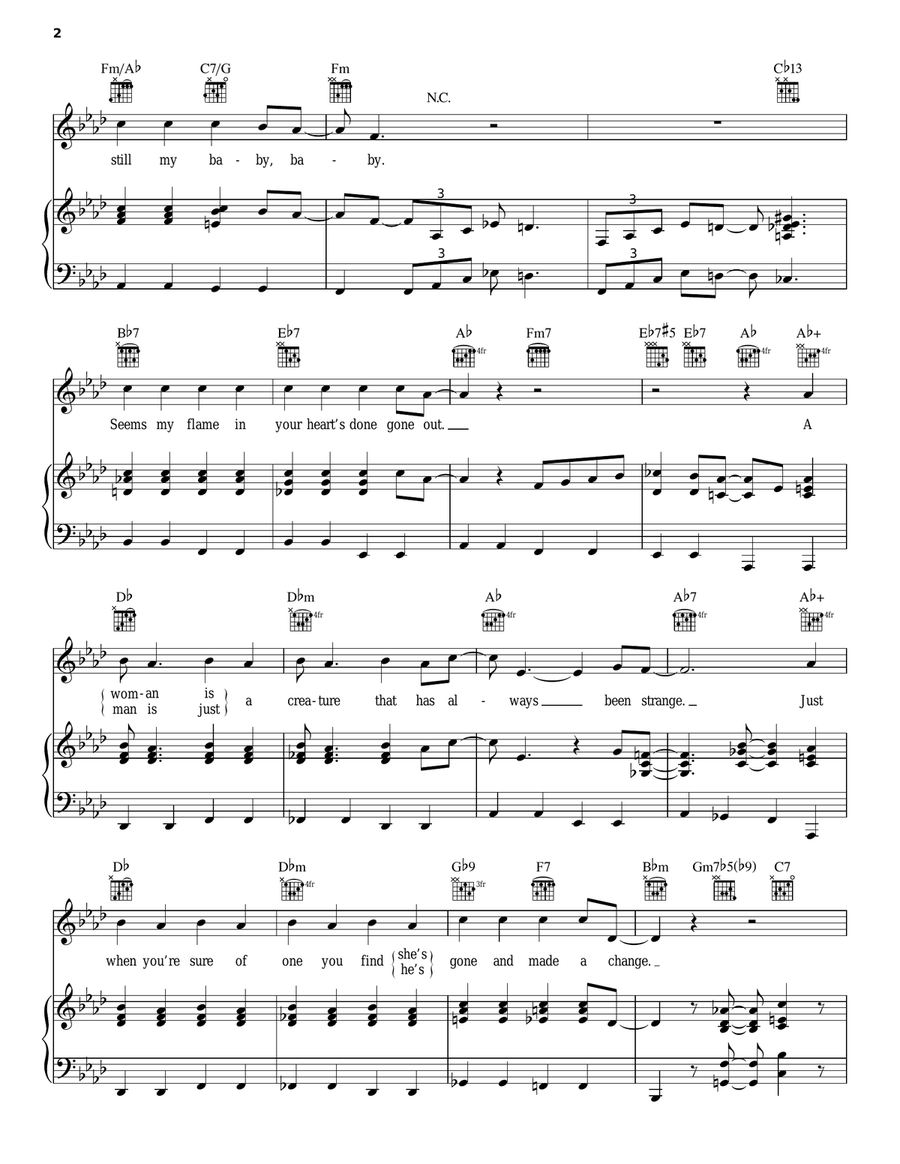 Is You Is, Or Is You Ain't (Ma' Baby) Piano, Vocal, Guitar scores gallery preview page 2